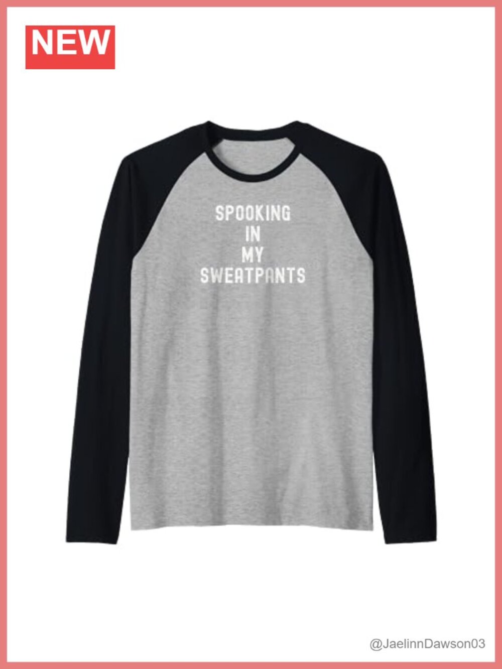 Spooking In My Sweatpants Halloween Lazy Costume Raglan Baseball Tee